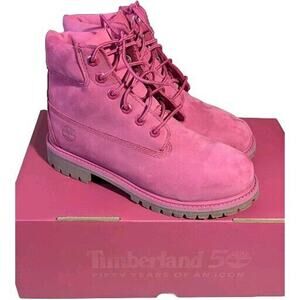 NEW Timberland 50th ANNIVERSARY EDITION Girls Size 3 Dark Pink Boots